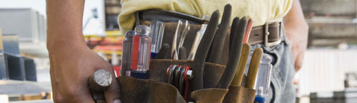 Image of worker's toolbelt