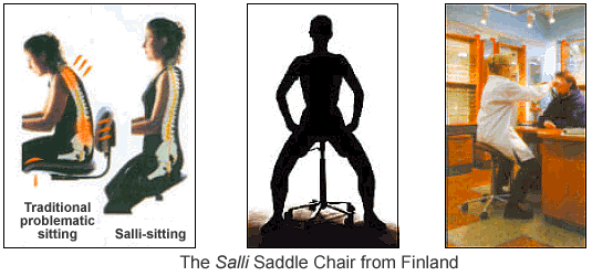 Image of the Salli Saddle Chair from Finland